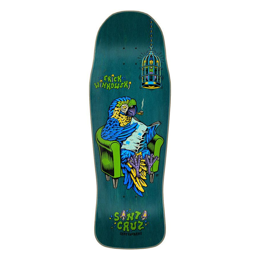 Erick Winkowski Birdcage Santa Cruz Shaped Skateboard Deck