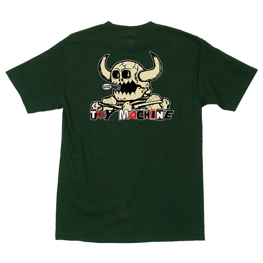 Forest Green Toy Machine Mash Up Independent Trucks T-Shirt Back