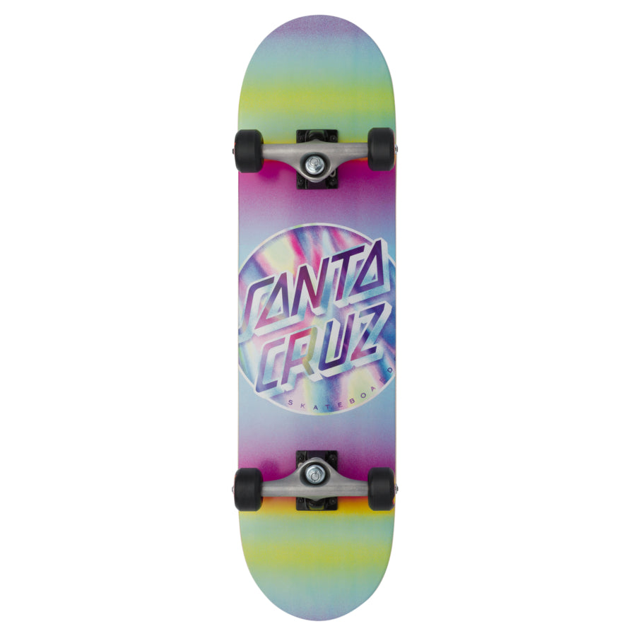 Iridescent Dot Full Size Santa Cruz Skateboard Complete