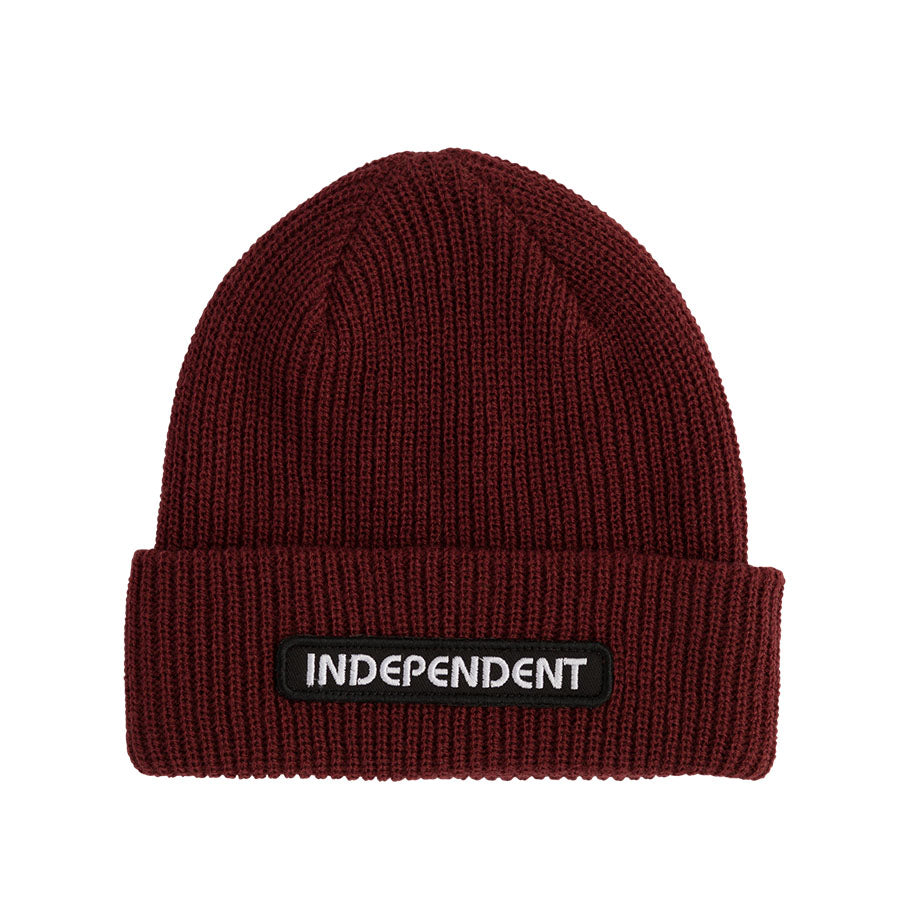 Burgundy B/C Groundwork Independent Trucks Beanie