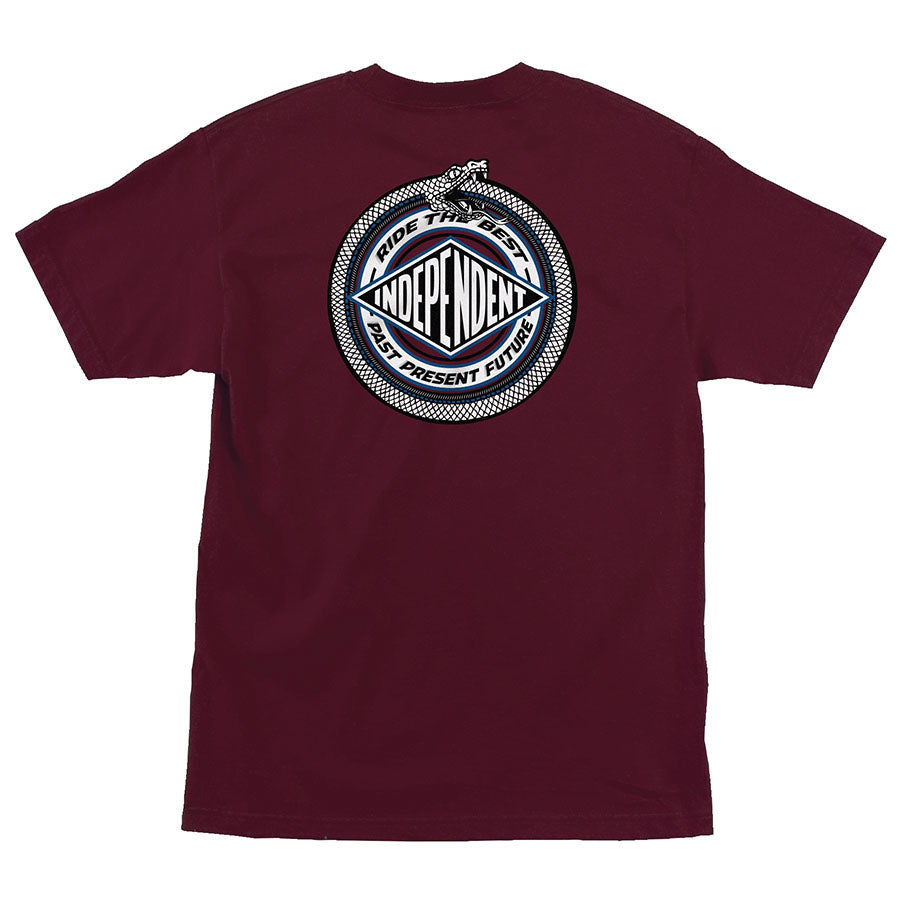 Burgundy Eternal Independent Trucks T-Shirt Back