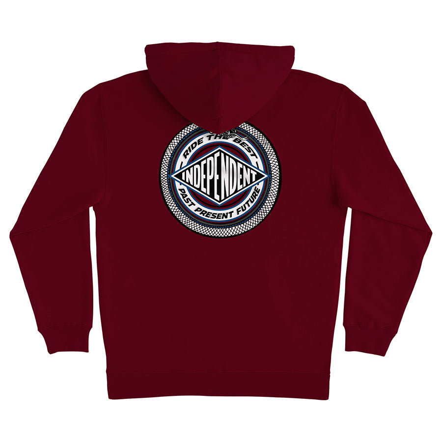 Maroon Eternal Independent Trucks Hoodie Back