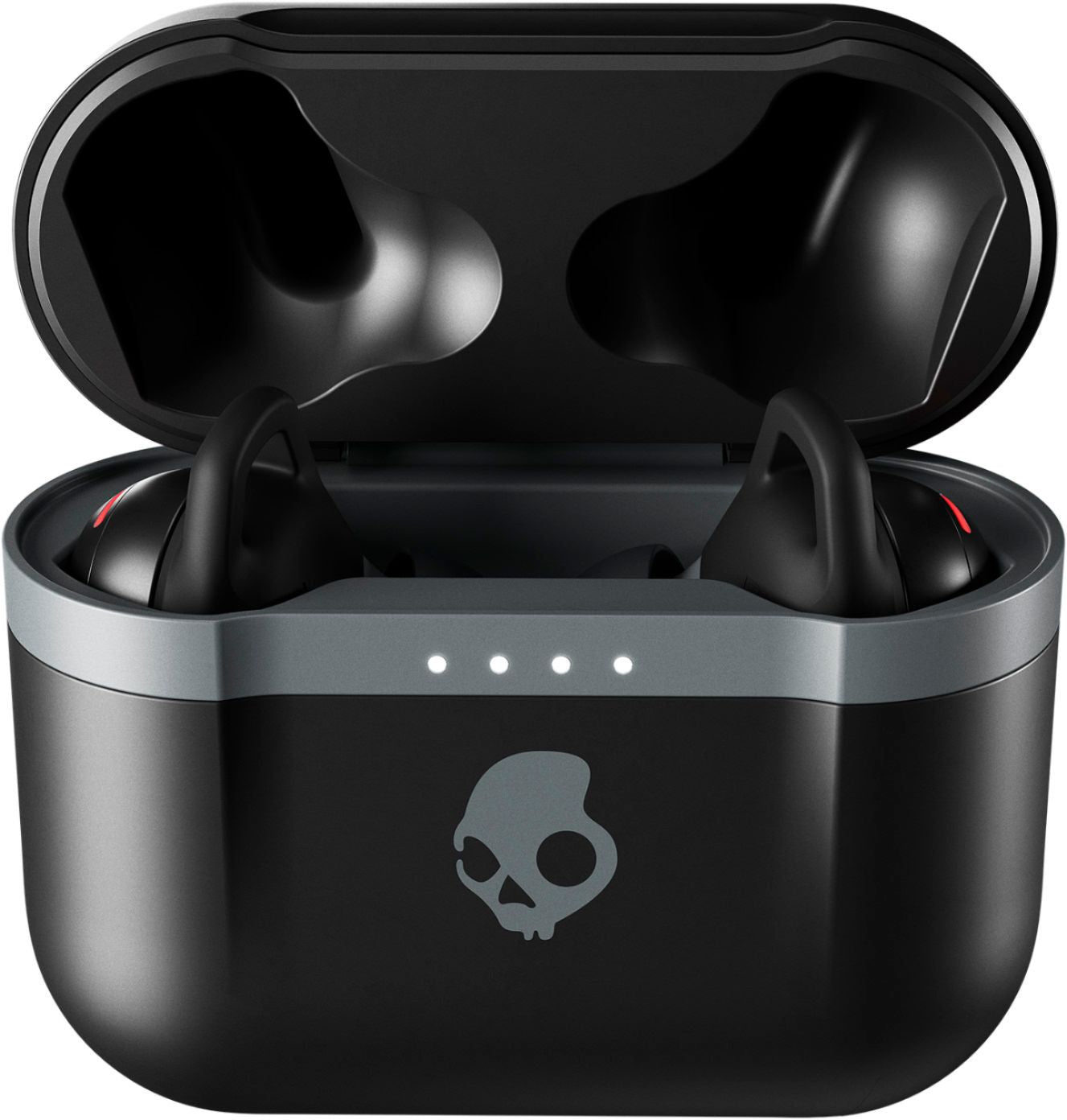 Black True Wireless Indy Evo Skullcandy Ear Buds Charging Case