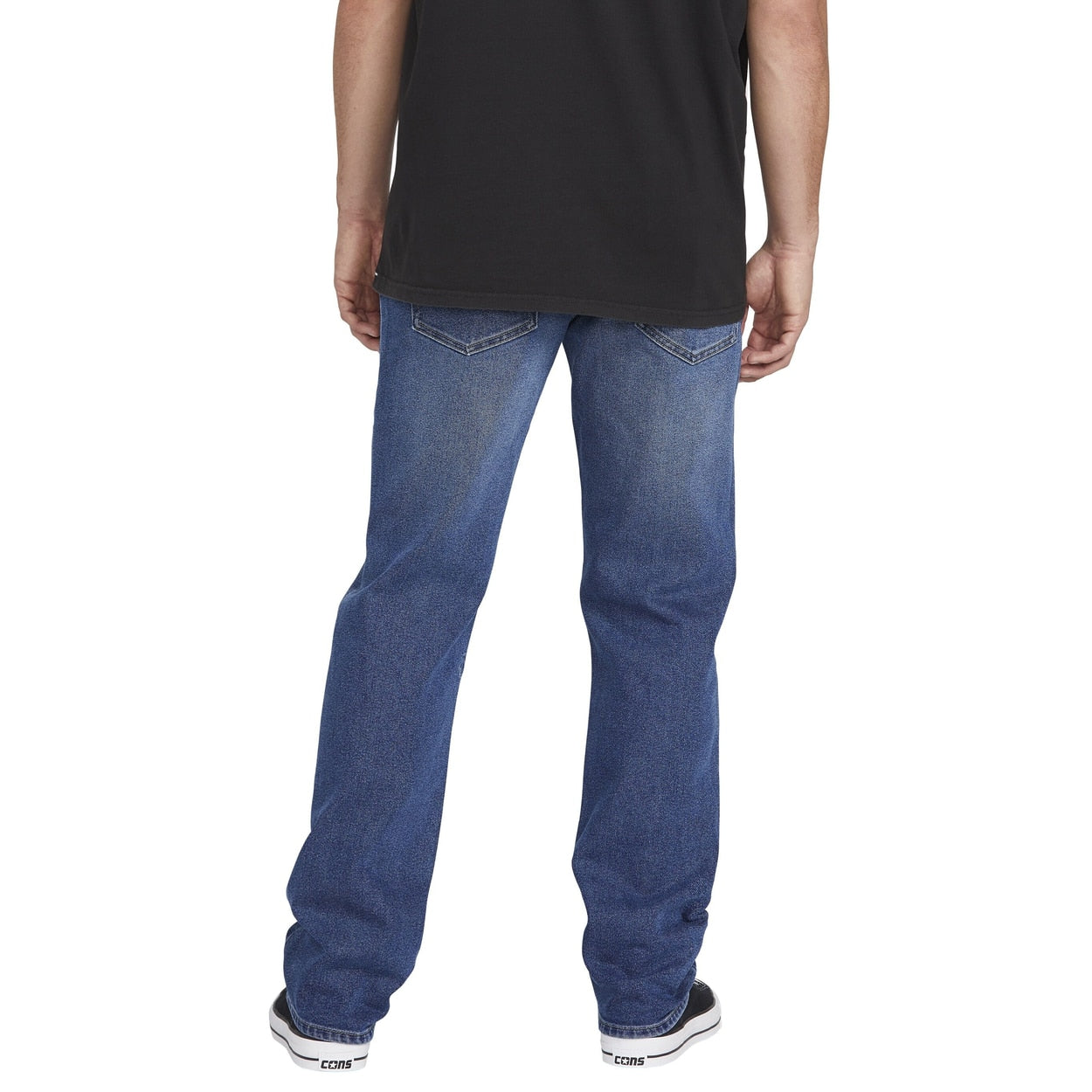 Volcom Solver Modern Straight Jeans - Vintage Pacific Blue