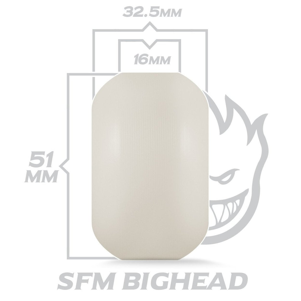 Spitfire Bighead Skateboard Wheels - Blue/White
