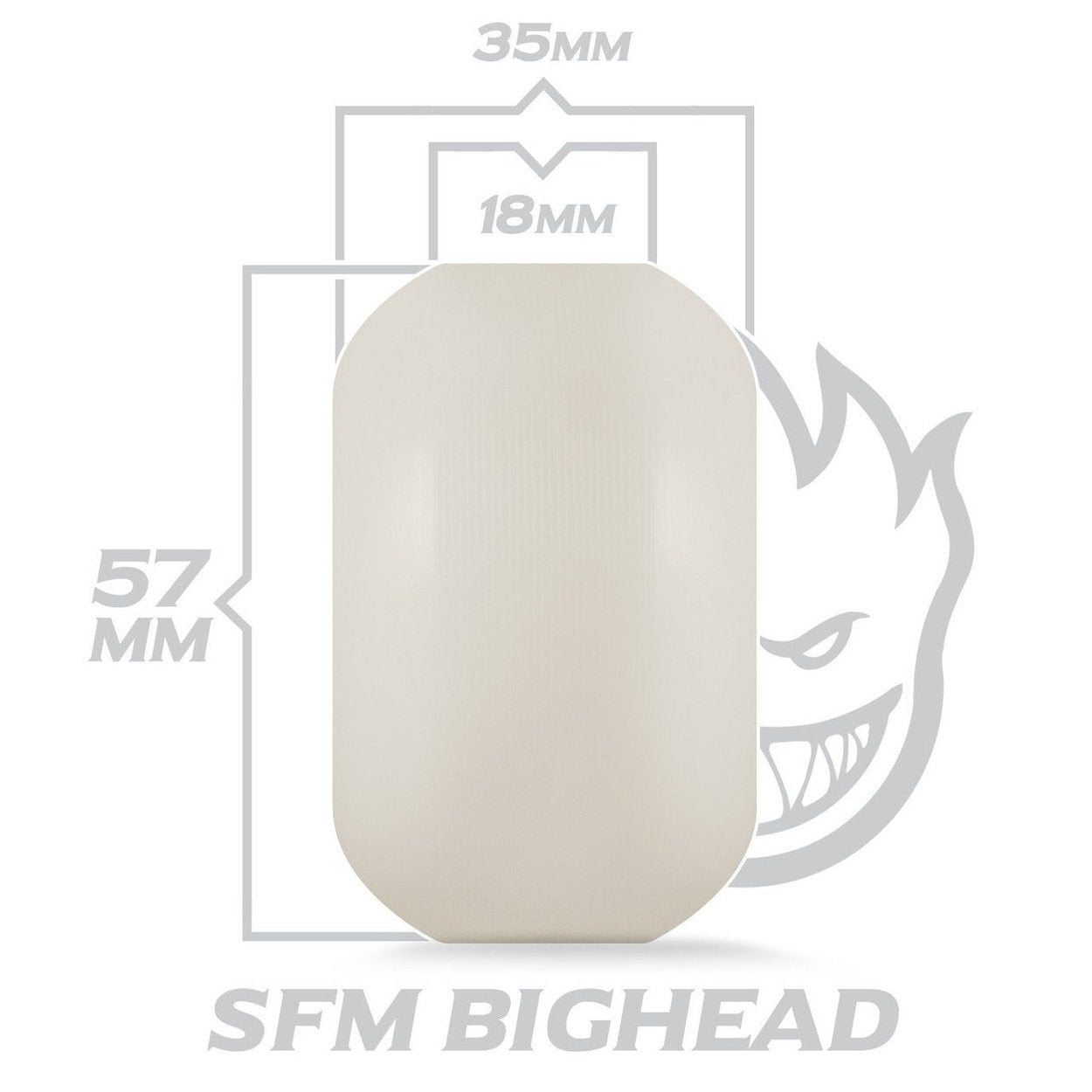 Spitfire Bighead Skateboard Wheels - Blue/White