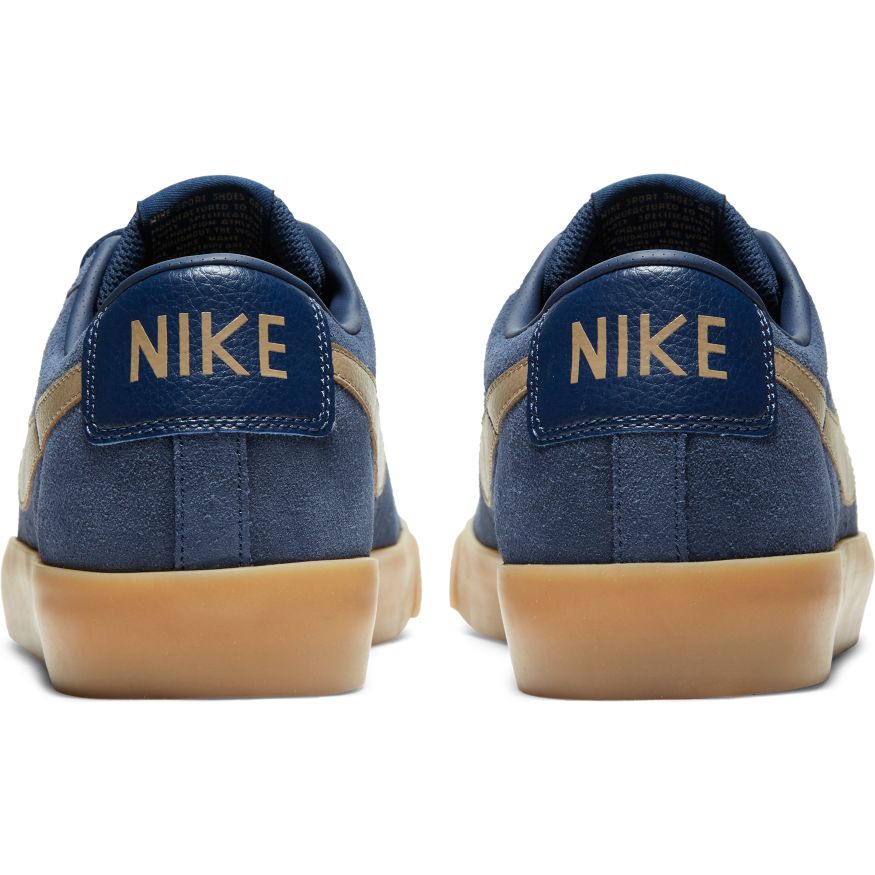 Midnight Navy GT Blazer Low Nike SB Skateboard Shoe Back