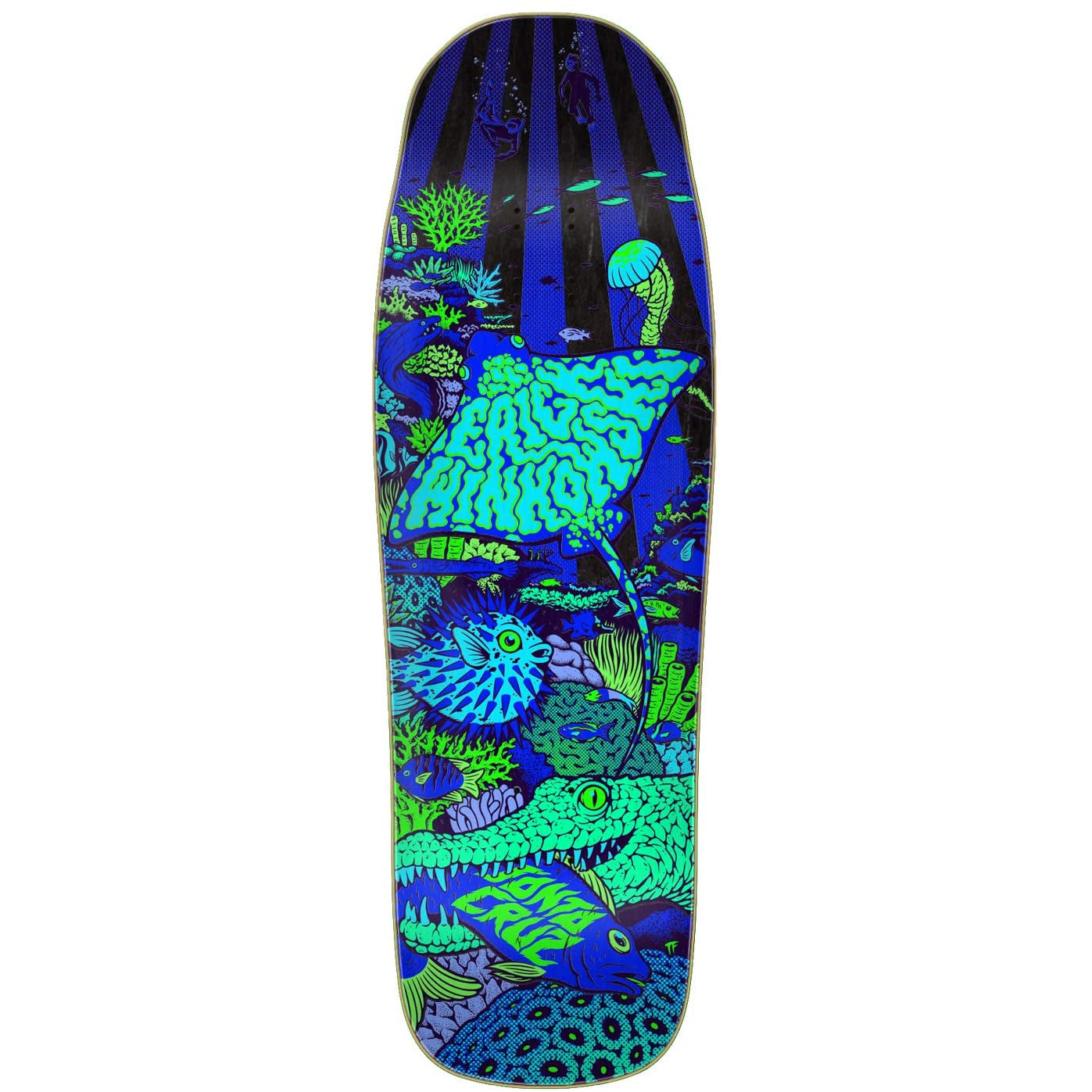 Erick Winkowski Aquatic Night 2 Santa Cruz Shaped Skateboard Deck