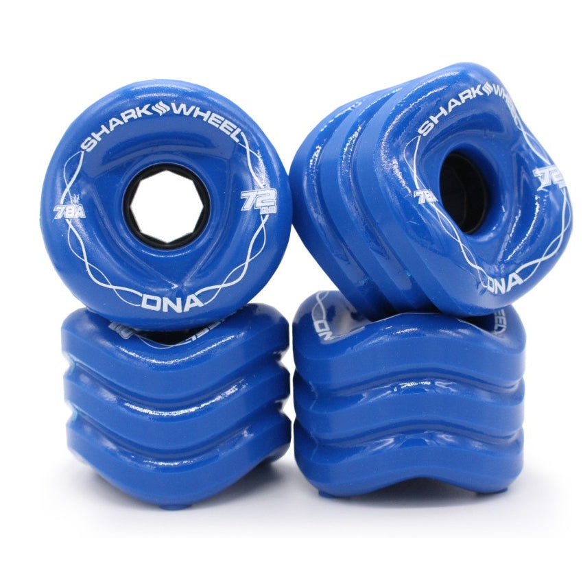 Ibiza Blue 78a 72mm DNA Shark Wheel Longboard Wheels