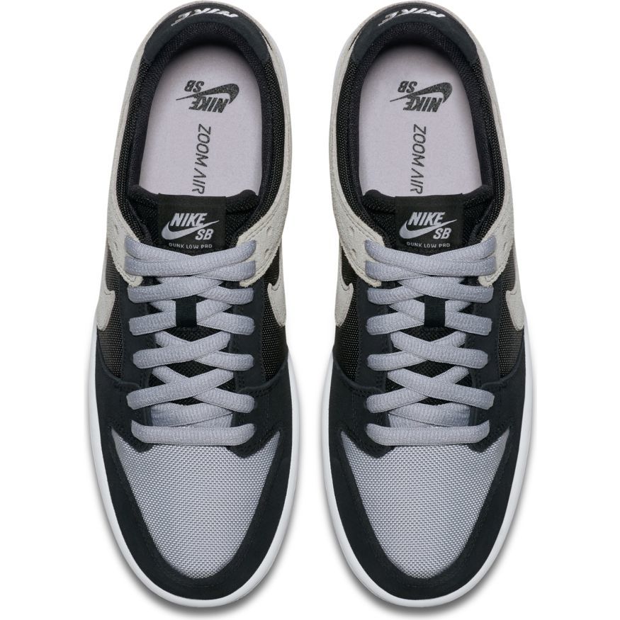 Nike SB Dunk Low Pro - Black/Wolfe Grey/White-White