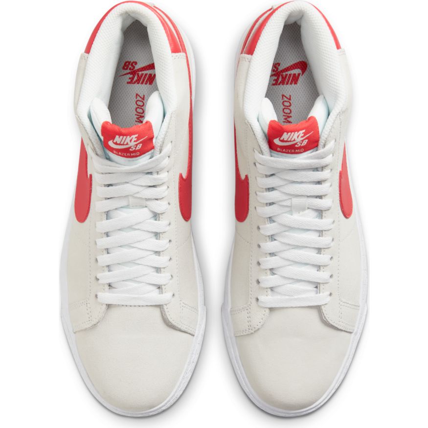 Summit White Lobster Blazer Mid Nike SB Skateboarding Shoe Top