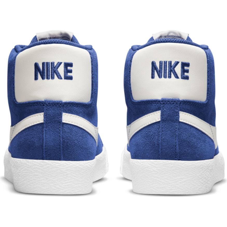 Deep Royal Blue Blazer Mid Nike Sb Skateboarding Shoe Back