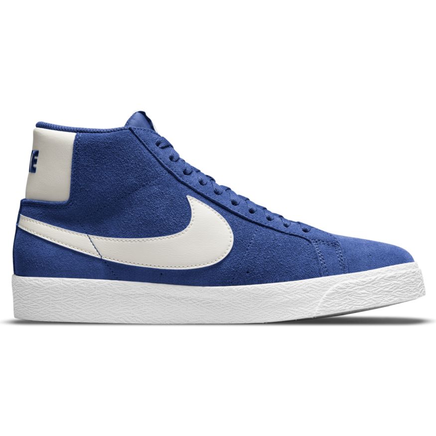 Nike SB Blazer Mid Skate Shoe - Deep Royal Blue/Sail-Deep Royal Blue