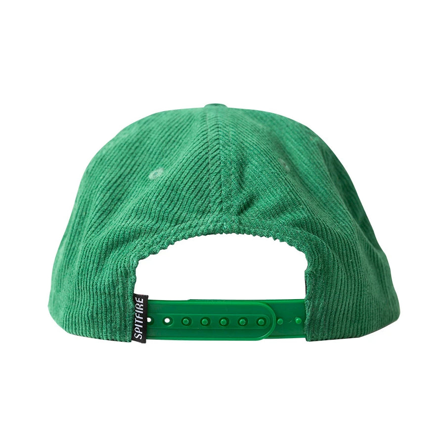 Dark Green 87' Swirl Spitfire Wheels Snapback Hat Back