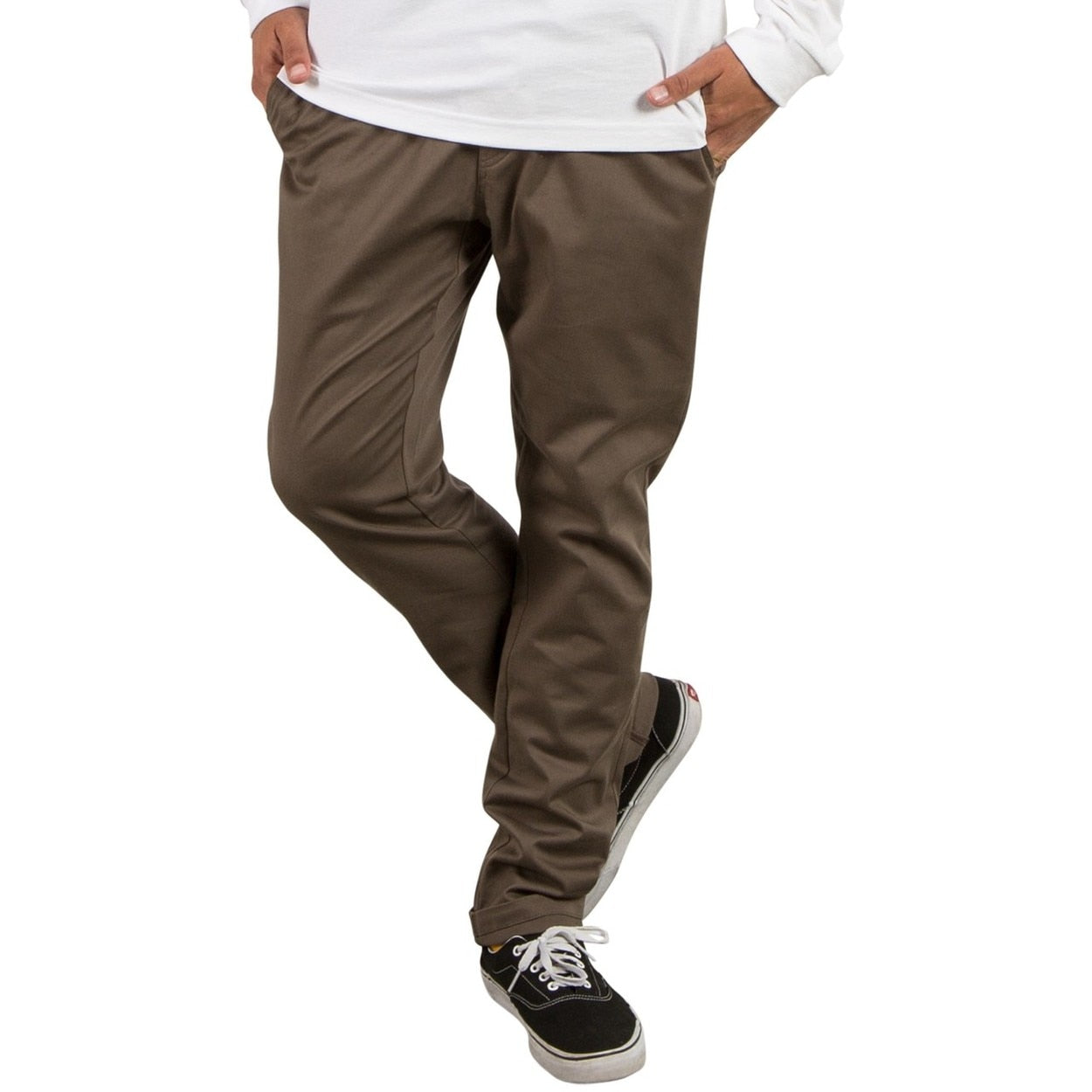 Volcom Frickin Comfort Chino Pants - Mushroom/Brown