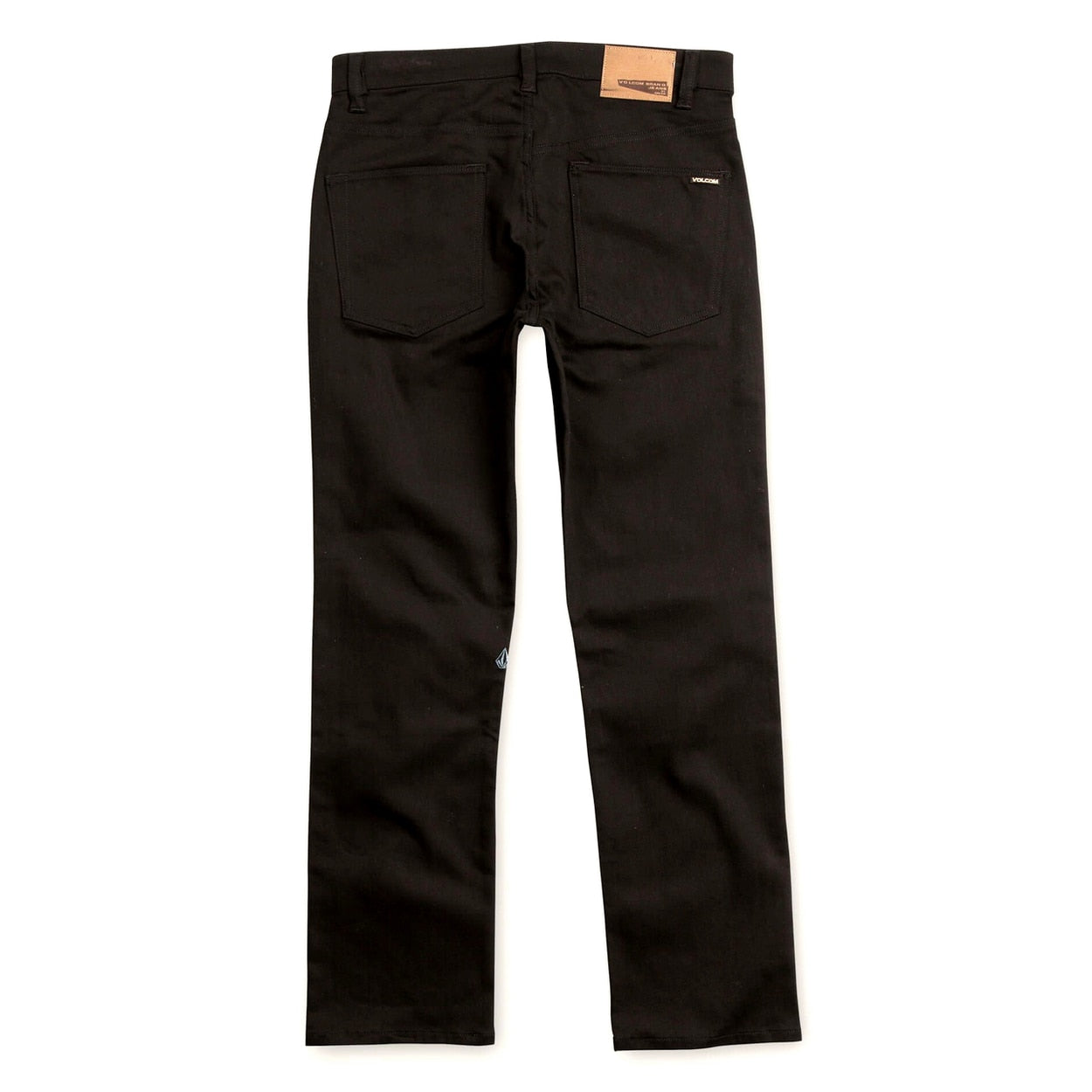 Volcom Solver Modern Straight Jeans - Black on Black