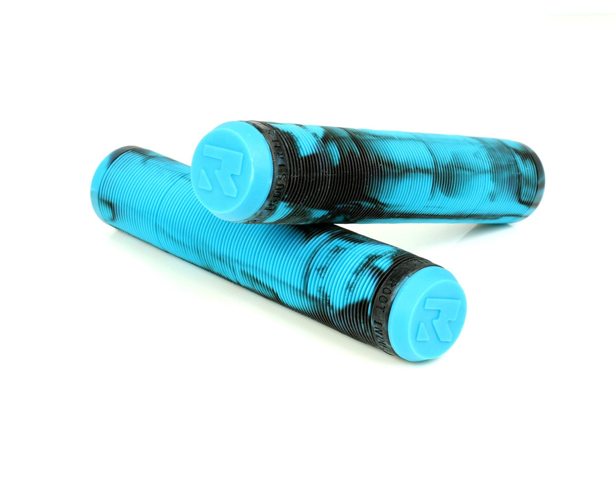 Root Industries Premium Mix Scooter Grips - Black/Aqua