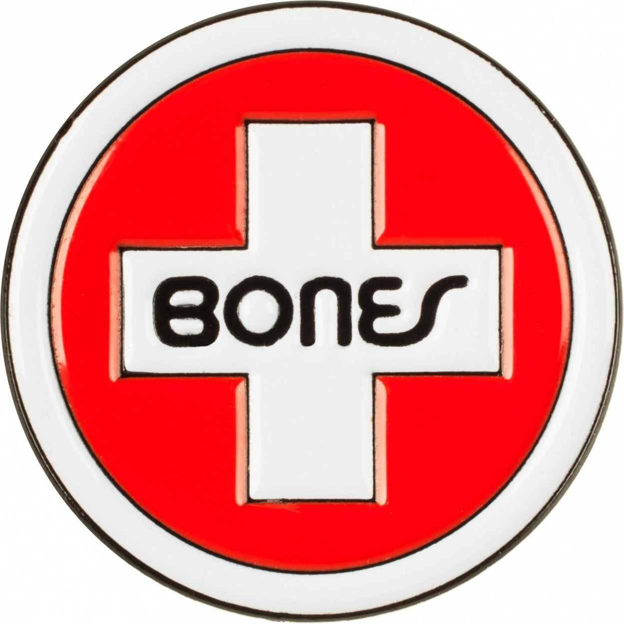 Bones Swiss Circle Cross Logo Lapel Pin