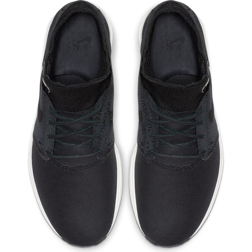 Nike SB Air Max Stefan Janoski II Premium Skateboard Shoe - Anthracite/Black - White