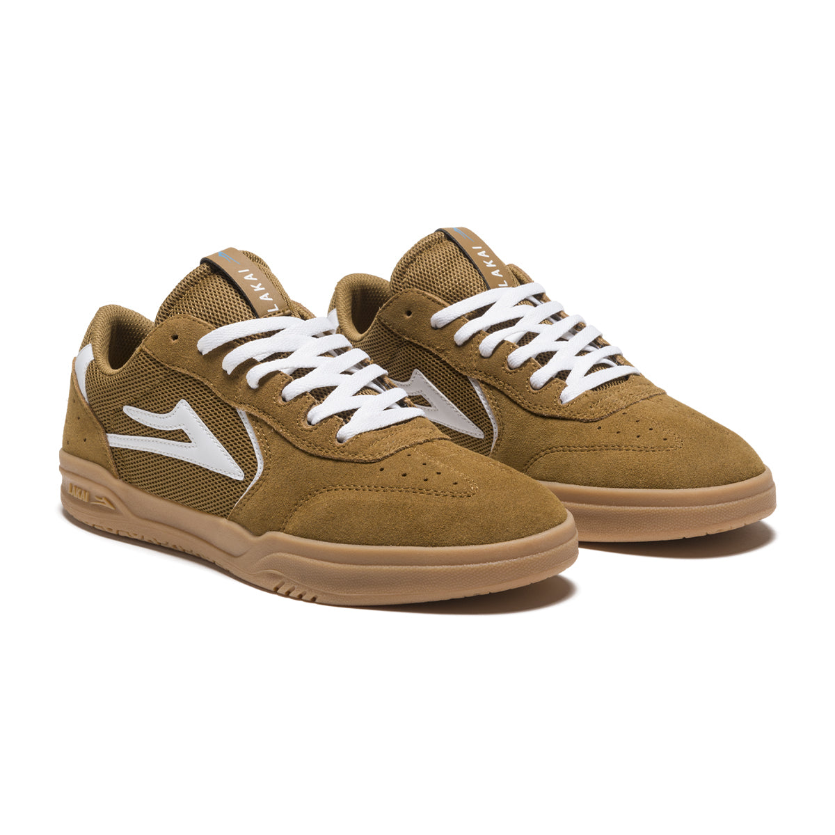 Tan/Gum Atlantic Lakai Skateboard Shoe Front