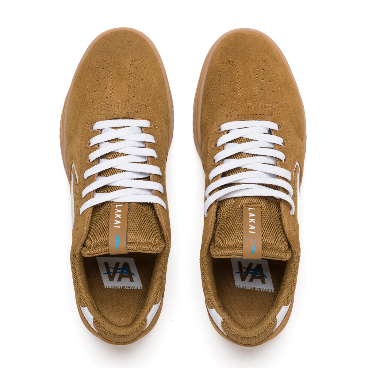 Tan/Gum Atlantic Lakai Skateboard Shoe Top