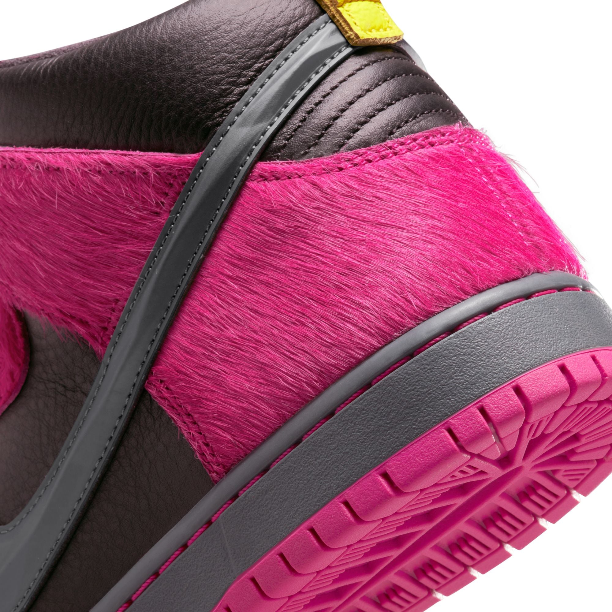 Pink Run The Jewels Dunk High Nike SB Skate Shoe Detail