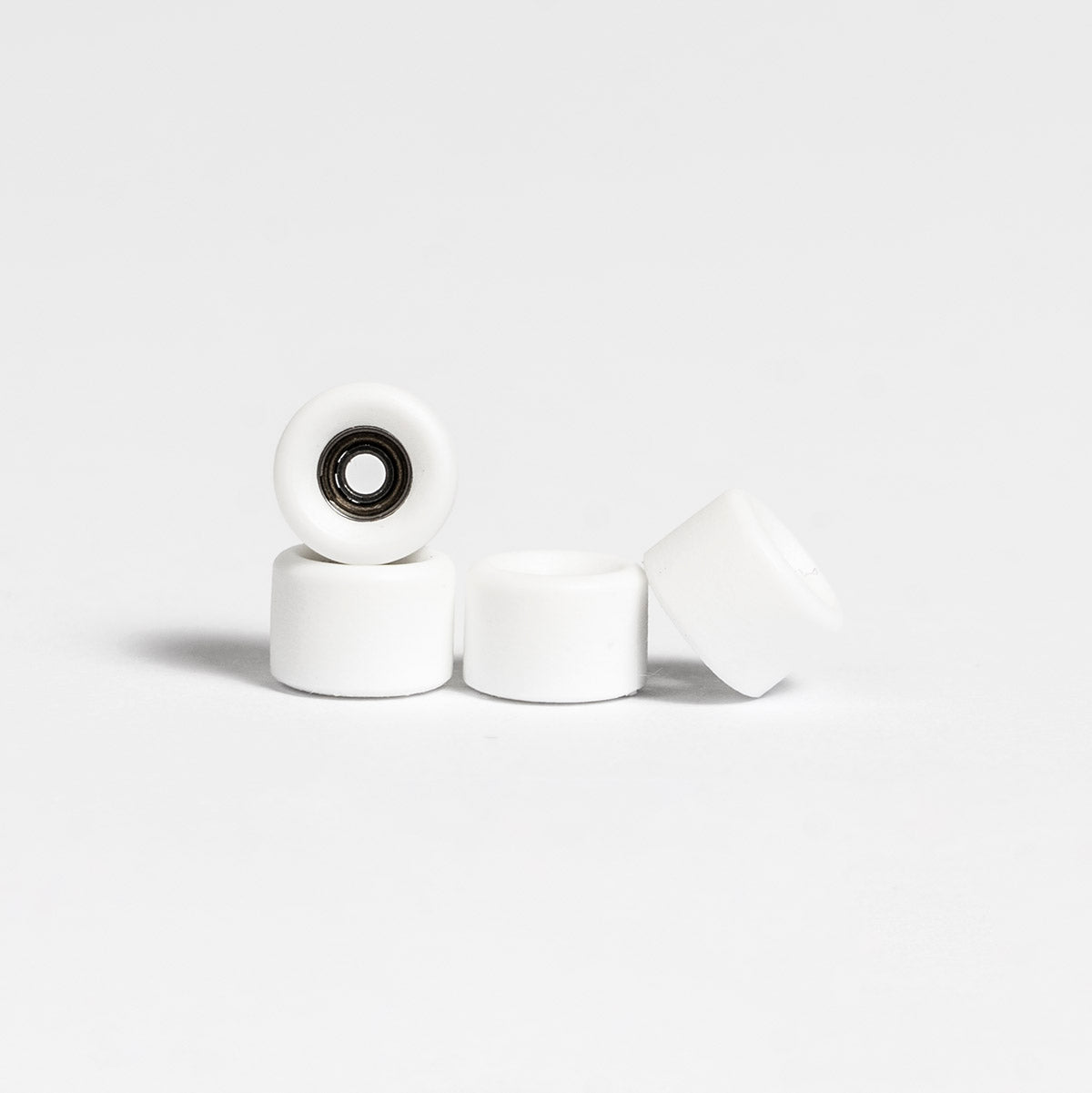 White Abstract Mini Conical Fingerboard Wheels