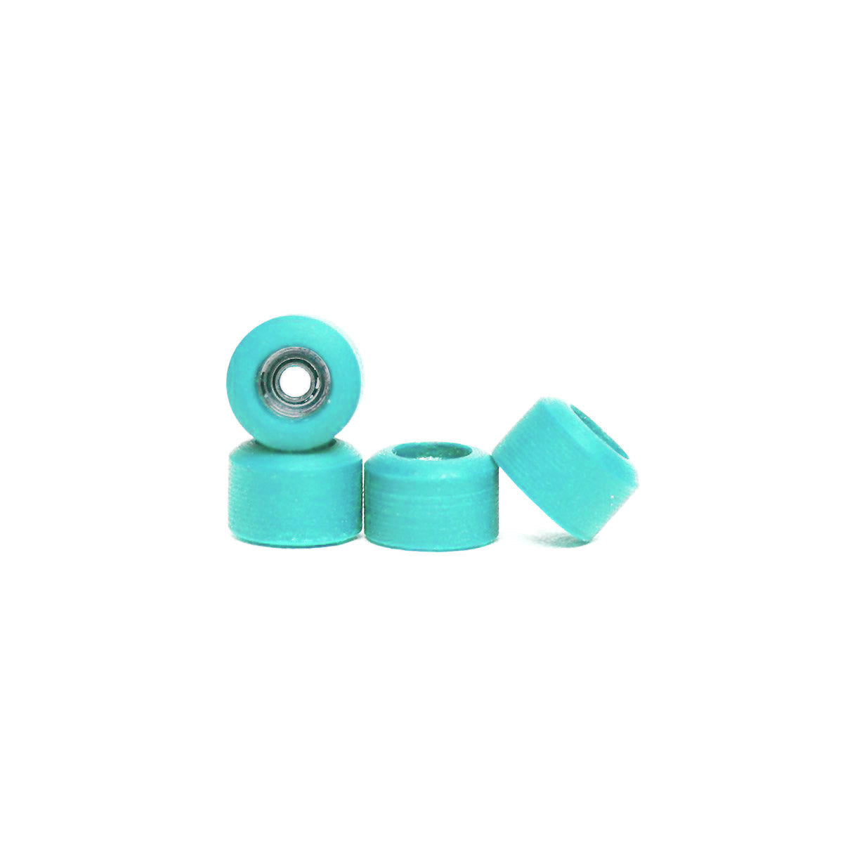 Teal Extra Mini Abstract Urethan Fingerboard Wheels