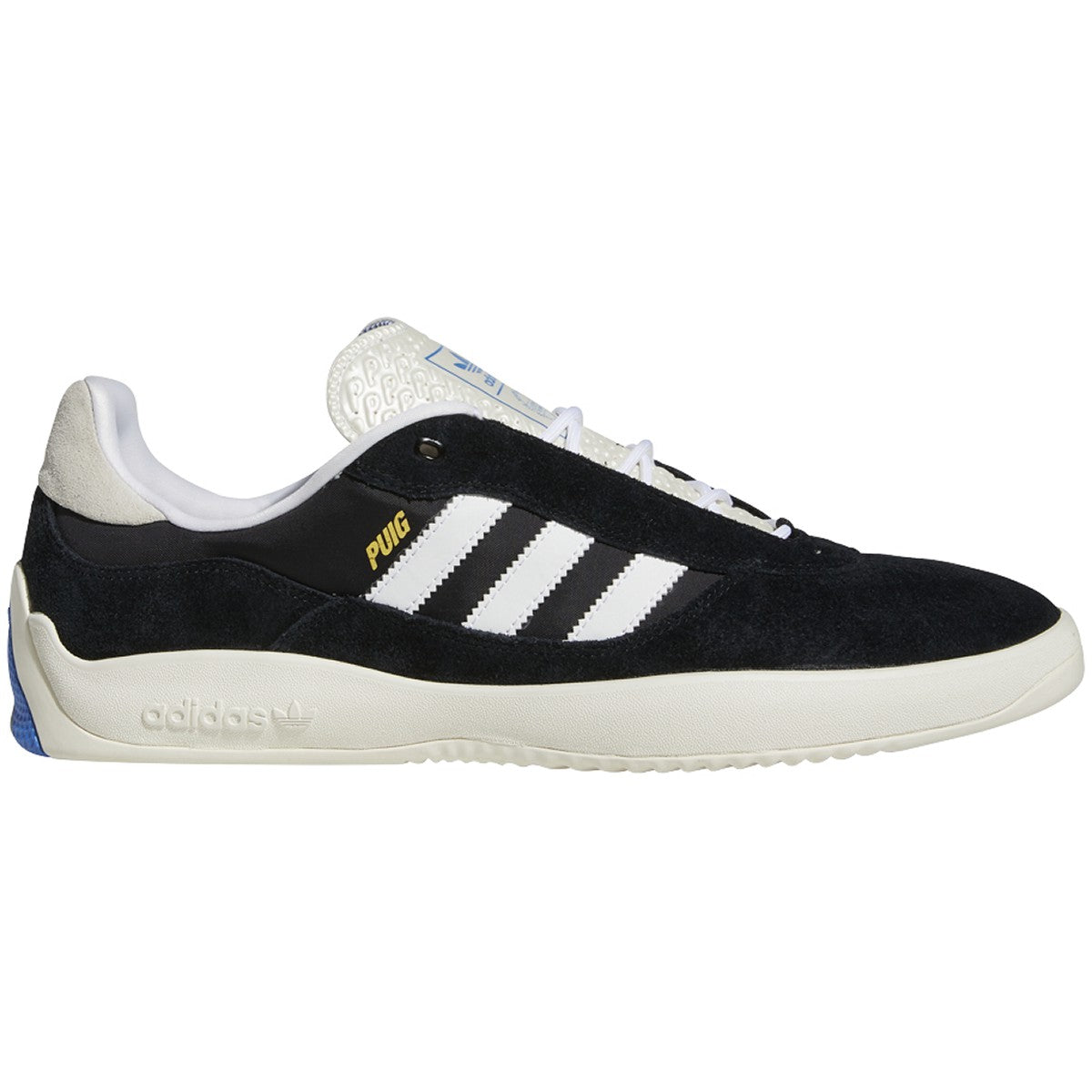 Adidas Puig Skateboard Shoe - Black/White/Bluebird