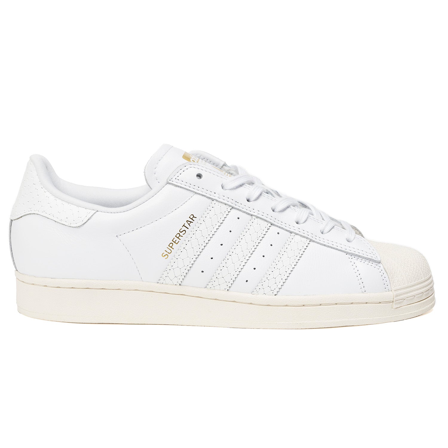 Adidas Superstar ADV Skateboard Shoe White/White/Gold Metallic