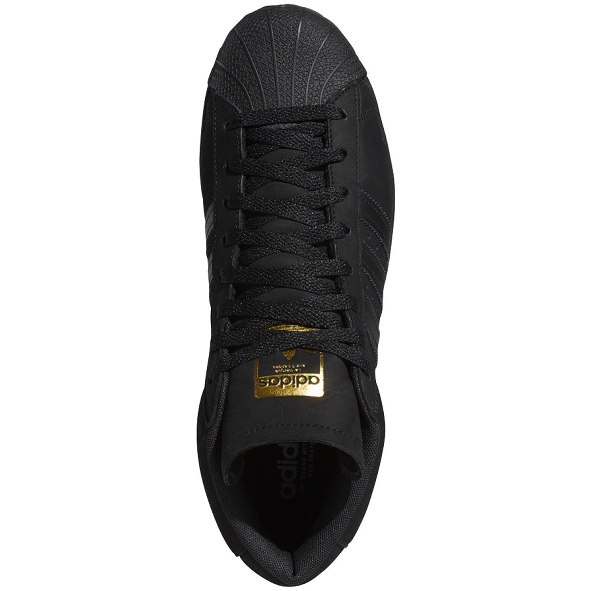 Adidas Pro Model Skate Shoe - Black/Gold/White