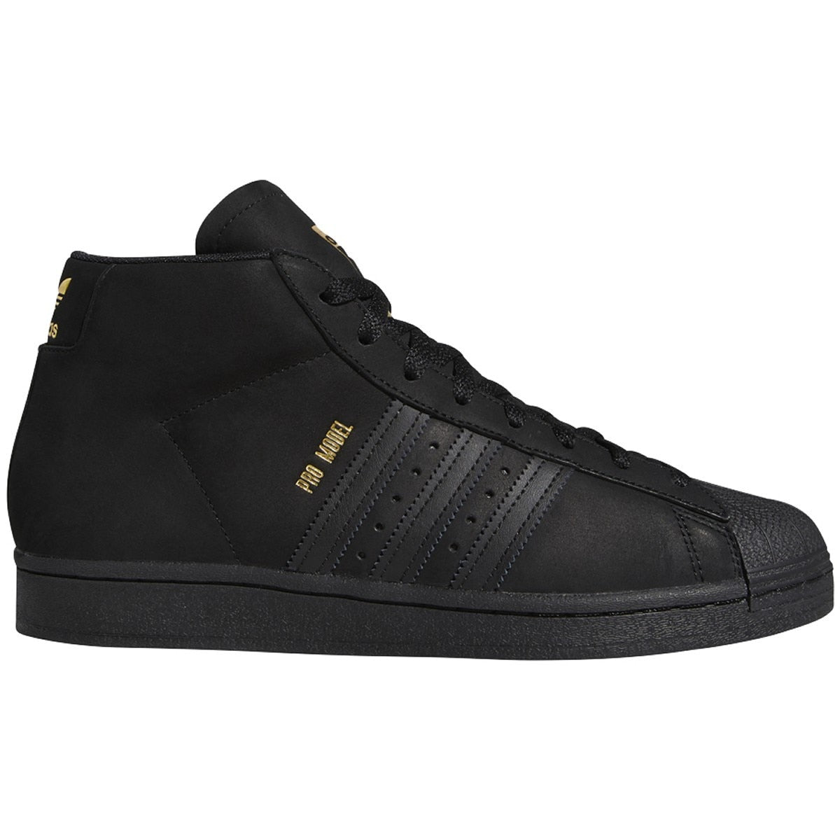Adidas Pro Model Skate Shoe - Black/Gold/White