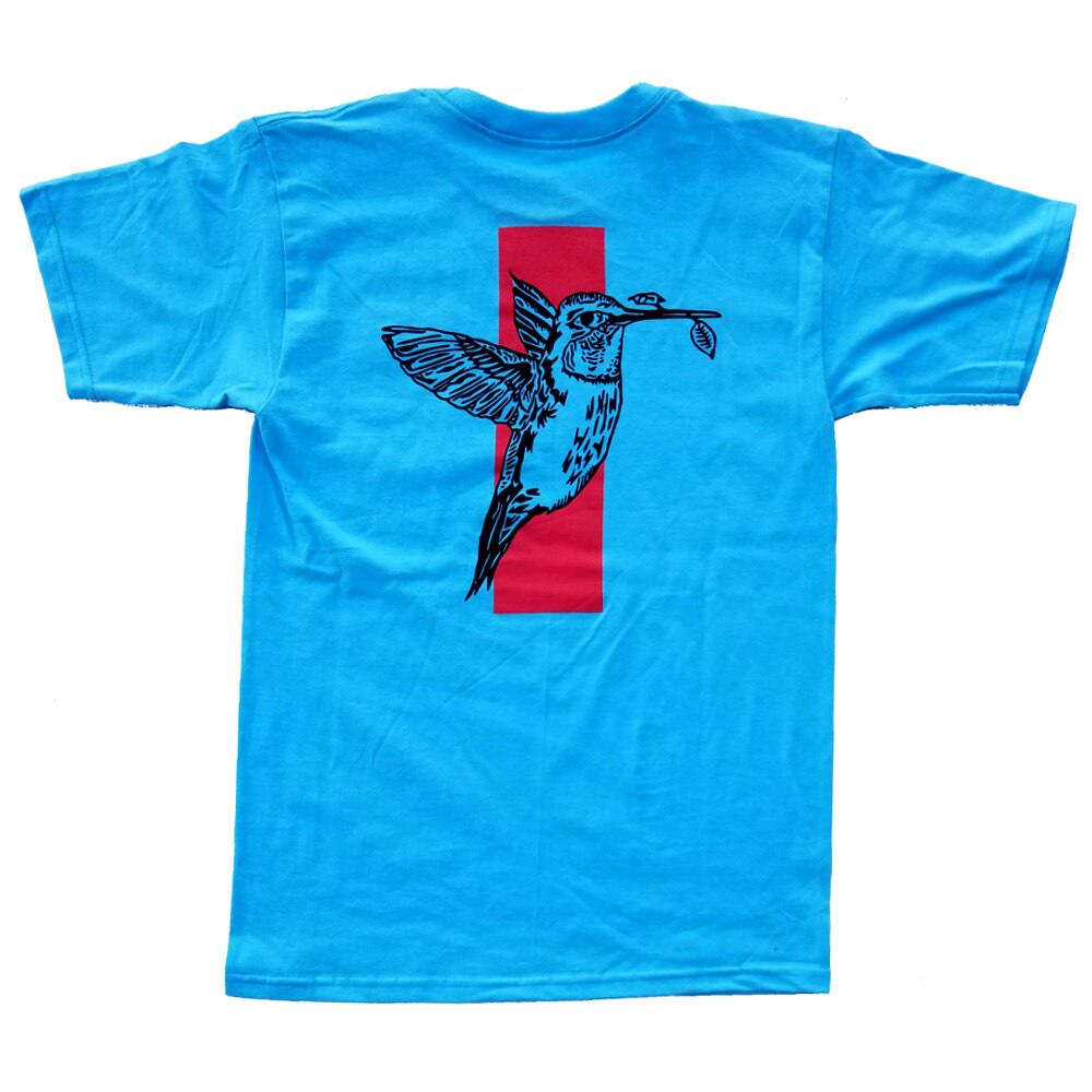 Exodus Anoixi Bird Tee - Pacific Blue