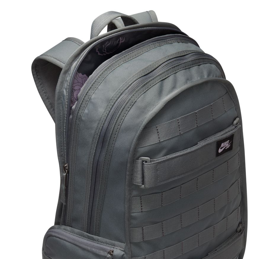 Smoke Grey RPM Nike SB Skateboard Backpack Side