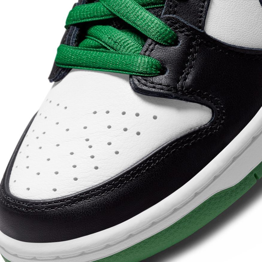 Classic Green J-Pack Nike SB Dunk Low Skateboard Shoe Detail