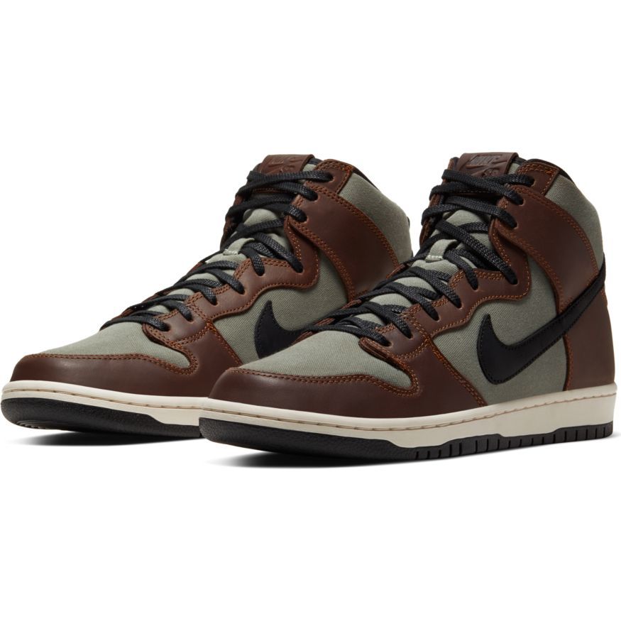 Nike SB Dunk High Pro Skateboard Shoes - Baroque Brown/Black-Jade Horizon