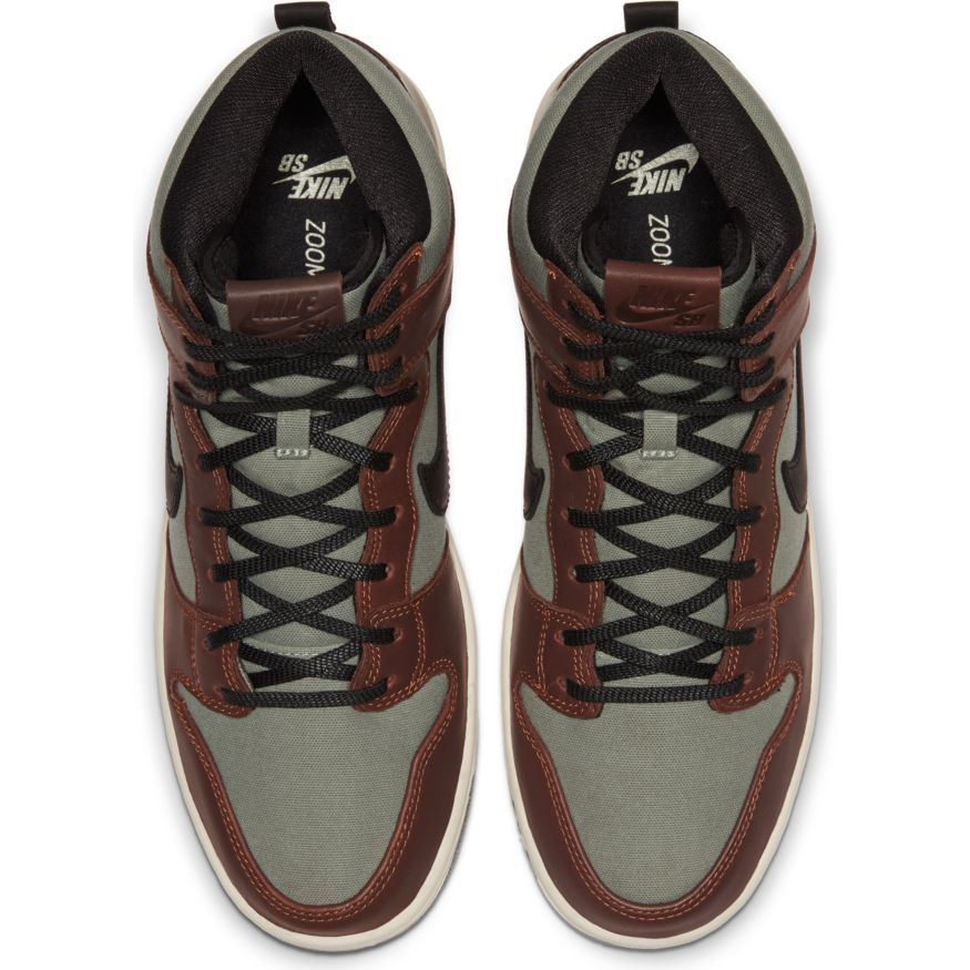 Nike SB Dunk High Pro Skateboard Shoes - Baroque Brown/Black-Jade Horizon