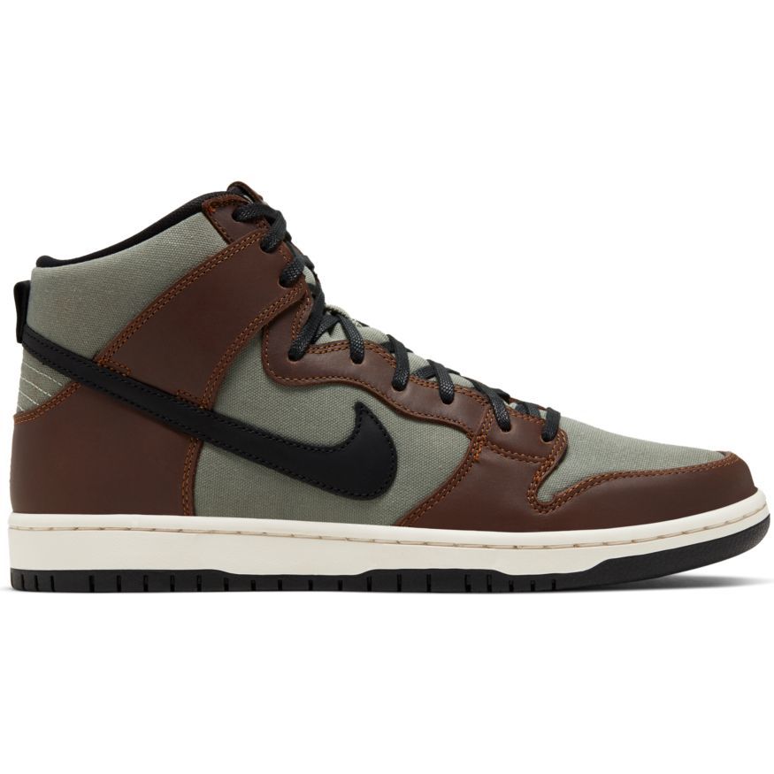 Nike SB Dunk High Pro Skateboard Shoes - Baroque Brown/Black-Jade Hori