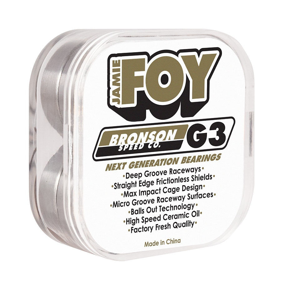 Bronson Speed Co. Jamie Foy Pro G3 Skateboard Bearings