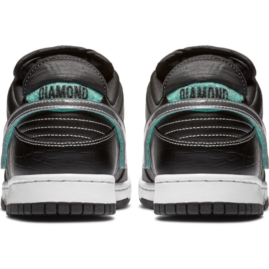 Nike SB Dunk Low Pro OG Skate Shoe - Black/Chrome-Black-Tropical Twist