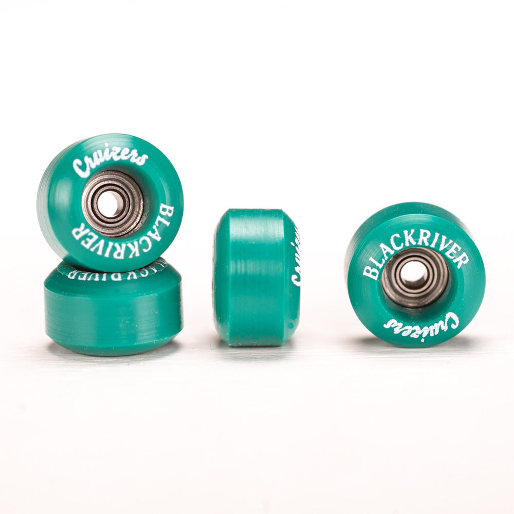 Green Blackriver Cruizers Urethane Bearing Fingerboard Wheels