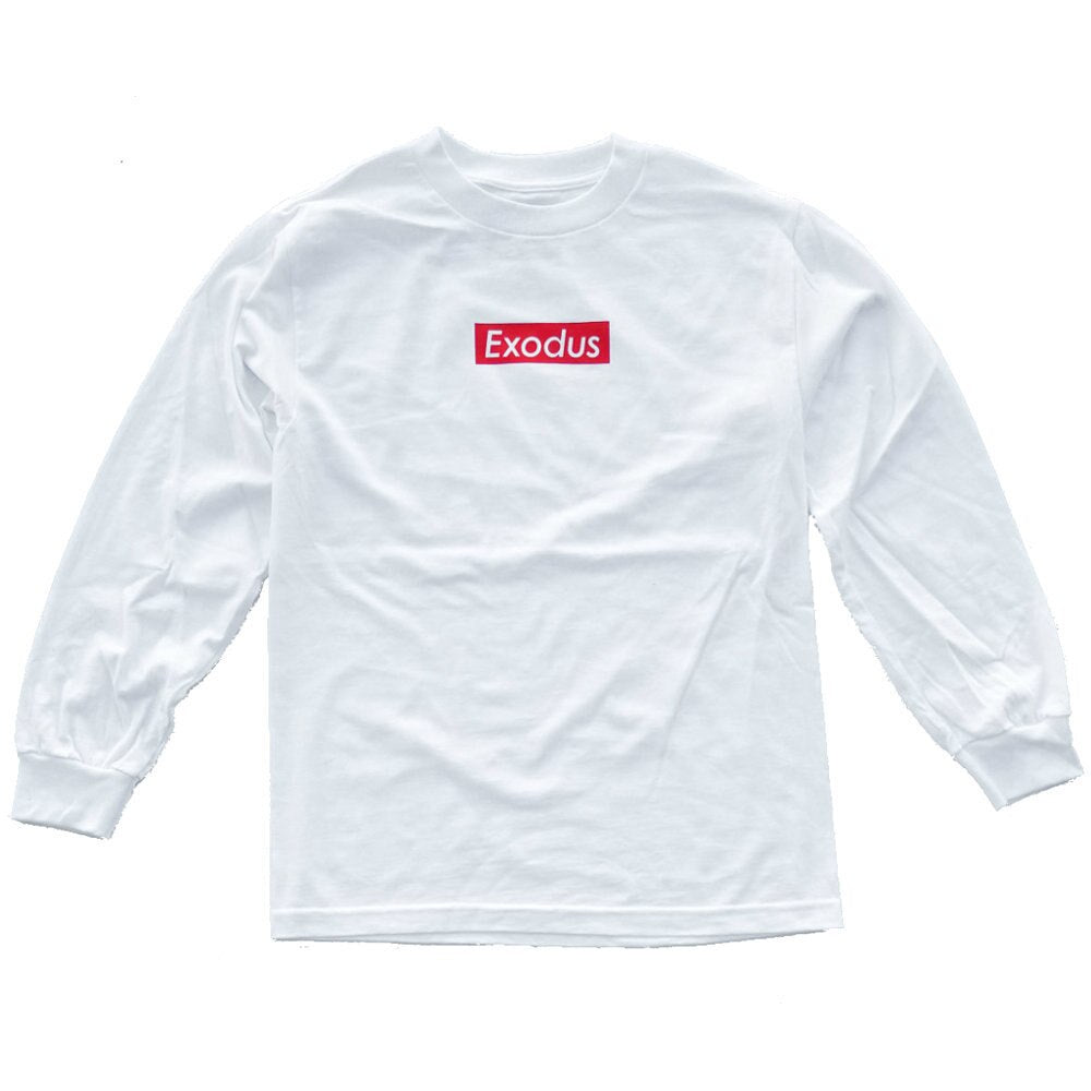 Exodus Box Logo LS Tee - White