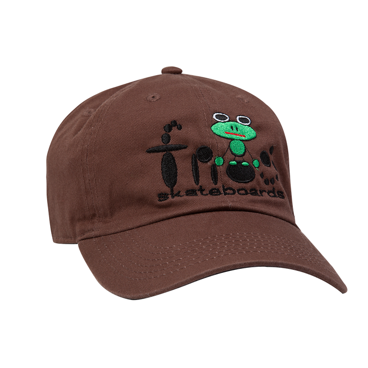 Brown My Brain is Fried Frog Skateboard Hat