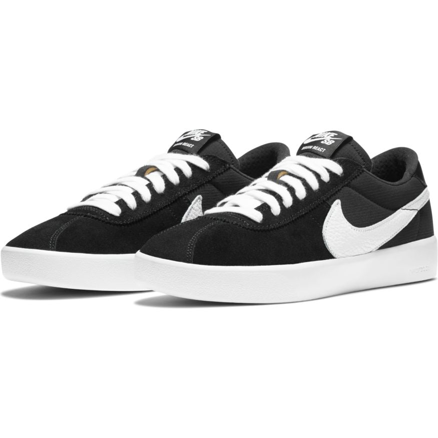 Black/White Bruin React Nike Sb Skateboarding Shoe Front