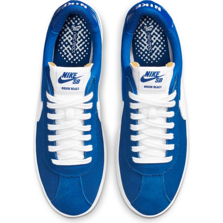 Team Royal Bruin React Nike SB Skateboarding Shoe Top