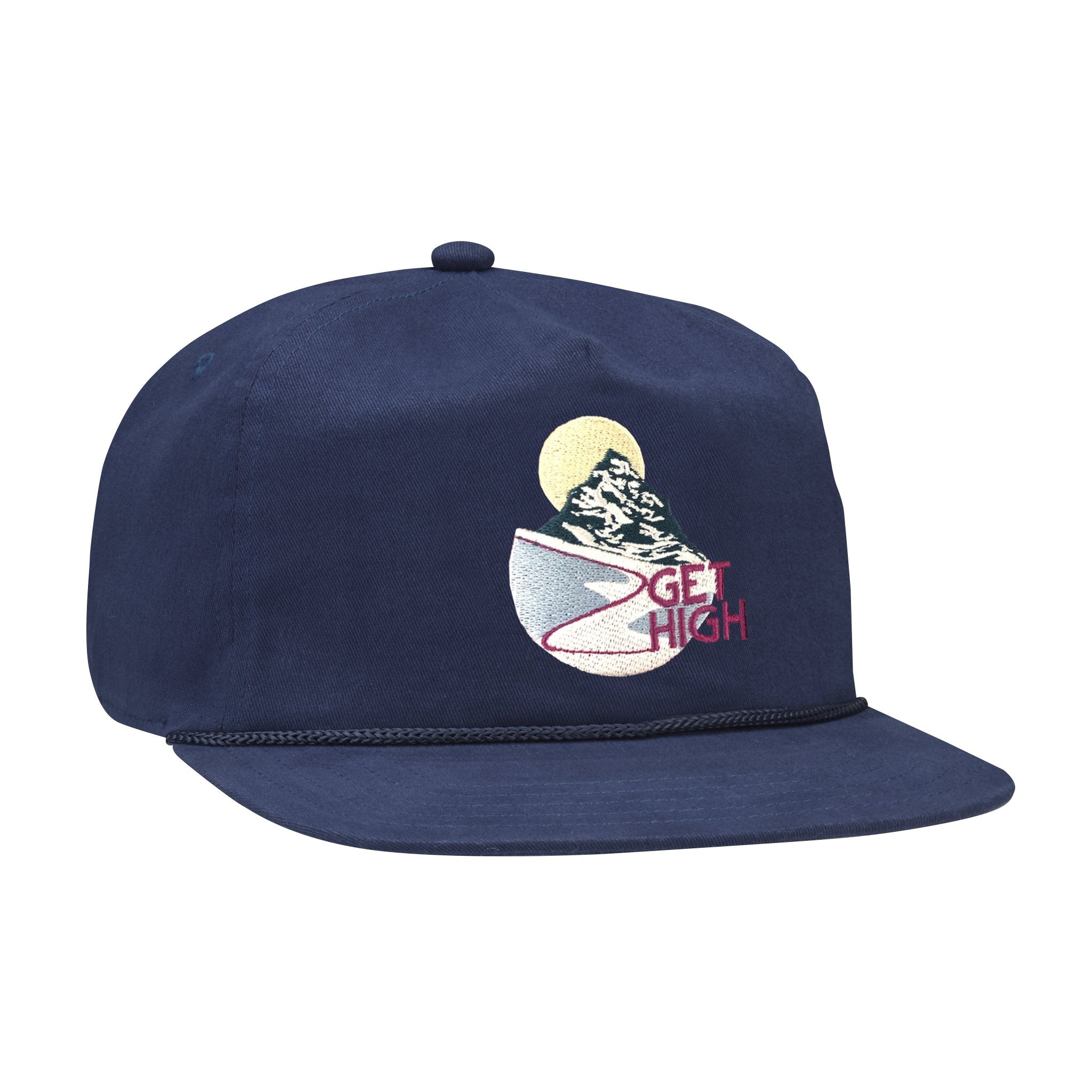 Navy Brushed Twill Coal Field Strapback Hat