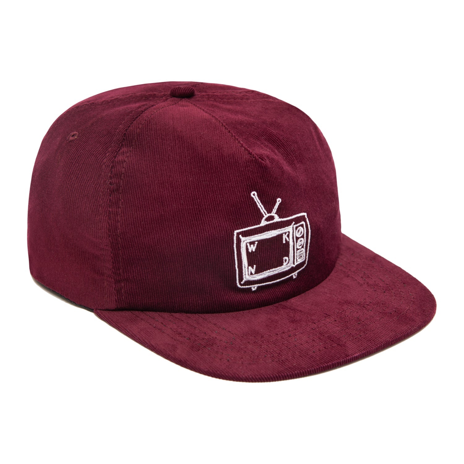 Maroon TV Logo WKND Skateboard Corduroy Hat