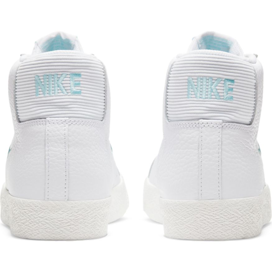 Premium Northwest Leather Blazer Mid White Nike Sb Skateboarding Shoe Back