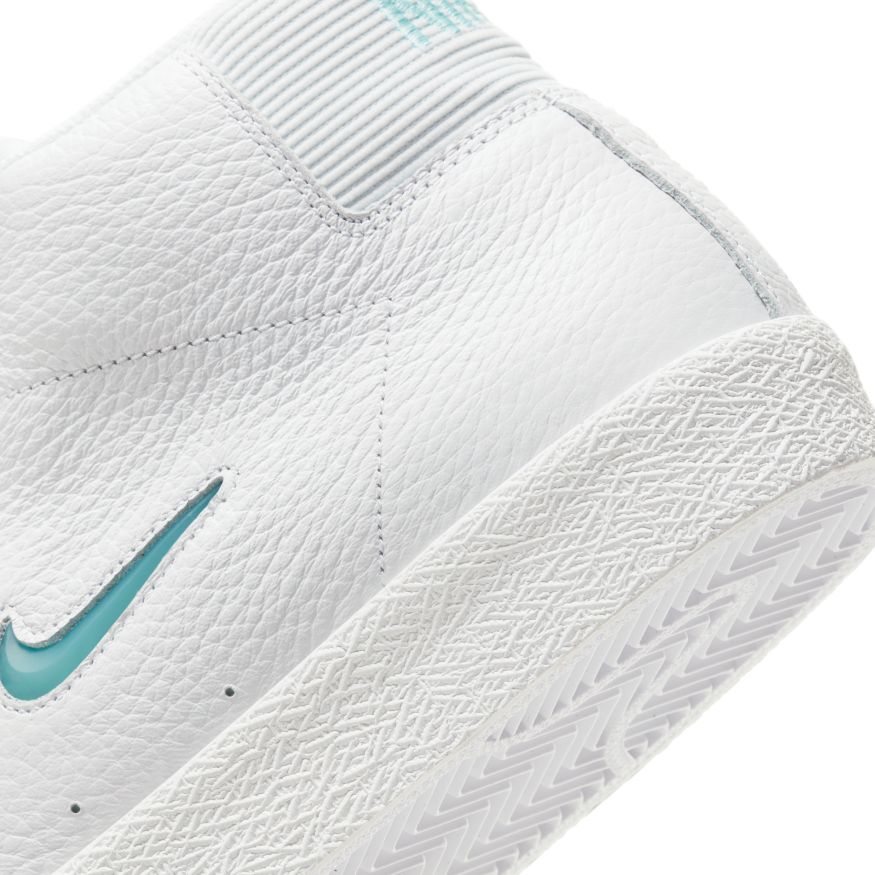 Premium Northwest Leather Blazer Mid White Nike Sb Skateboarding Shoe Back