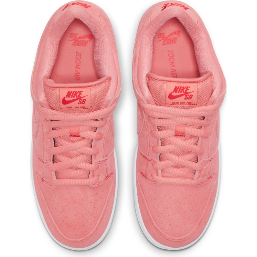 Nike SB D-U-N-k Low Pro Premium Skate Shoe - Atomic Pink/Atomic Pink-University Red